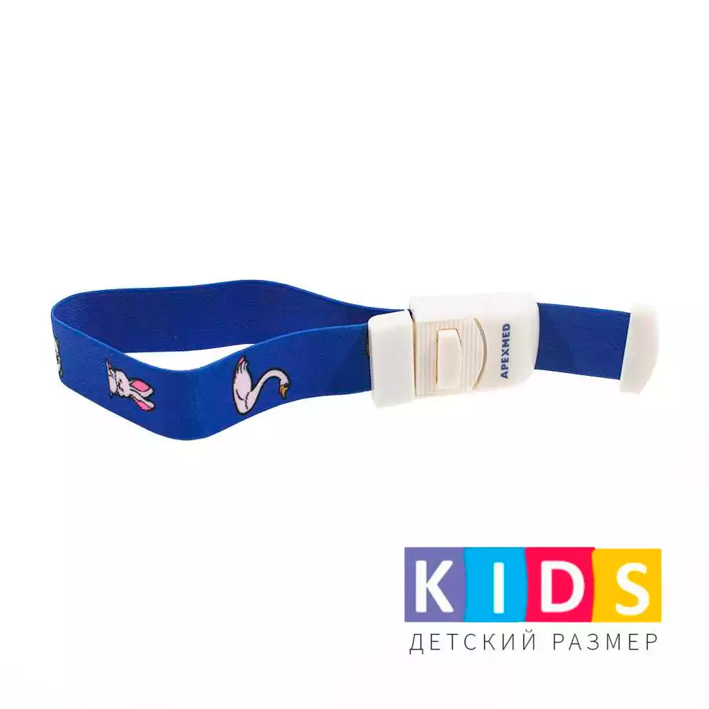 Жгут венозный детский Apexmed,  длина 34см, ширина ленты 2,5см