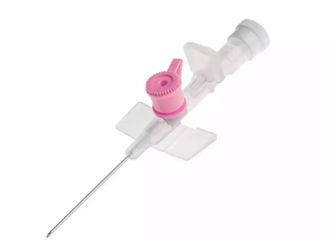 Катетер в/в с перфорированными крыльями и инъекционным портом с самозащелкивающейся крышкой, 20G,MEDEREN, полиуретан