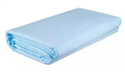 Простыня 140*200см, материал СМС 42г/м2, стерильная, голубая