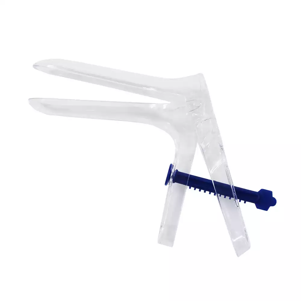 Зеркало гинекологическое по Куско, размер M, с центральным поворотным фиксатором, прозрачное, одноразовое, стерильное