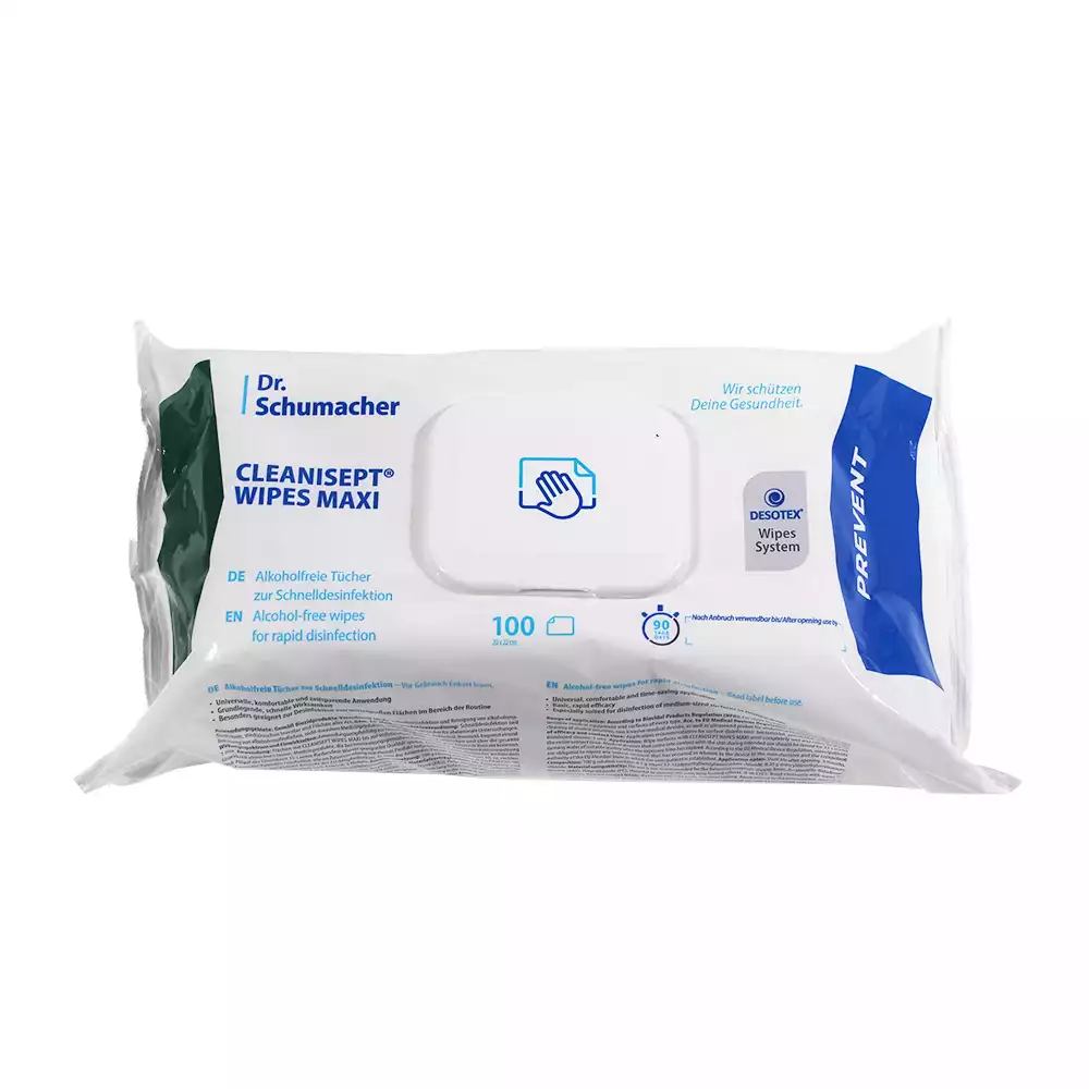 Салфетки "Клинисепт" дезинфицирующие, размер 20*22см, упаковка 100шт, мягкая